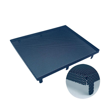 Metal Speaker Grille With Fabric and Assembling Tabs