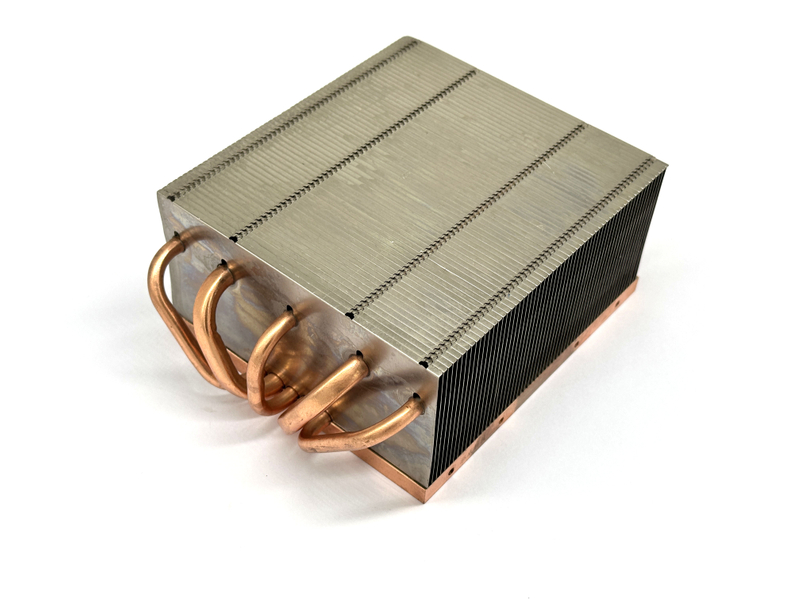 OEM Stamped Heat Sink with Copper Pipe