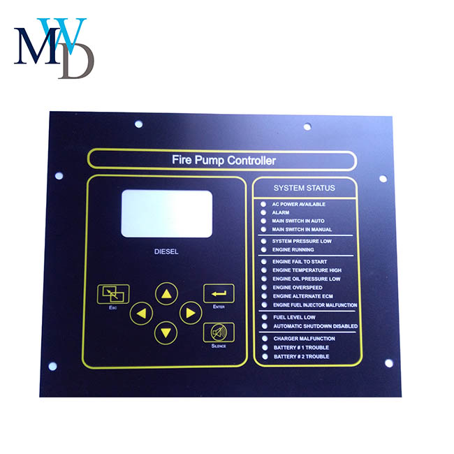 Household Appliances PVC Membrane Control Panel Graphic Overlay